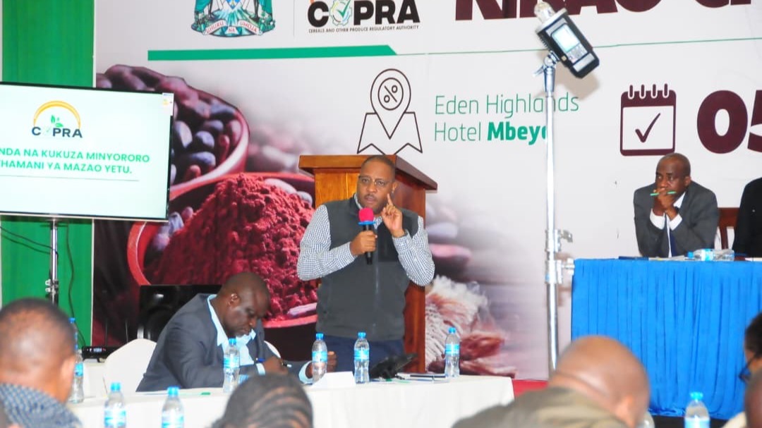 BODI YA USIMAMIZI WA STAKABADHI ZA GHALA YASHIRIKI KIKAO CHA WADAU WA ZAO LA KAKAO JIJINI MBEYA